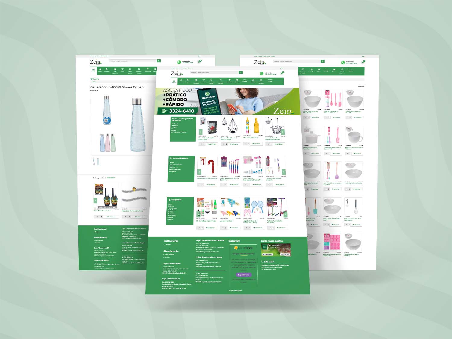 Site Institucional Zein Importadora