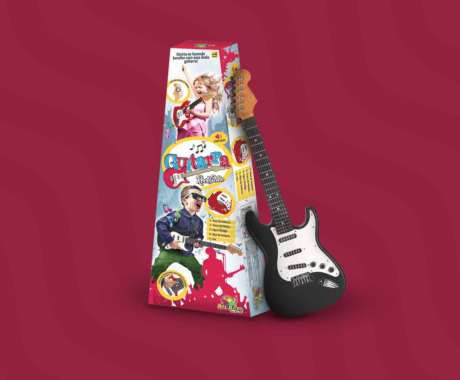 Embalagens Art Brink - Guitarra RockStar Zein Importadora