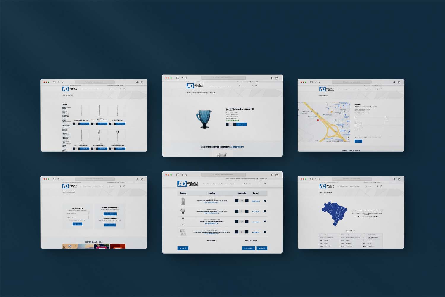 Site Institucional AD Importação
