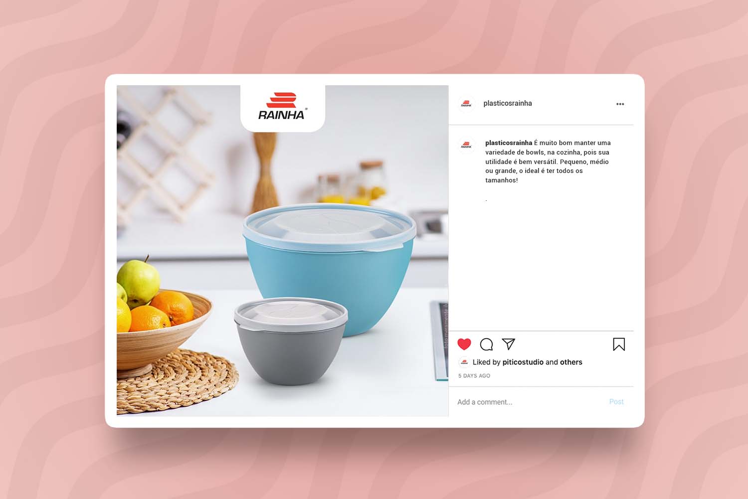 Social Mídia Plásticos Rainha