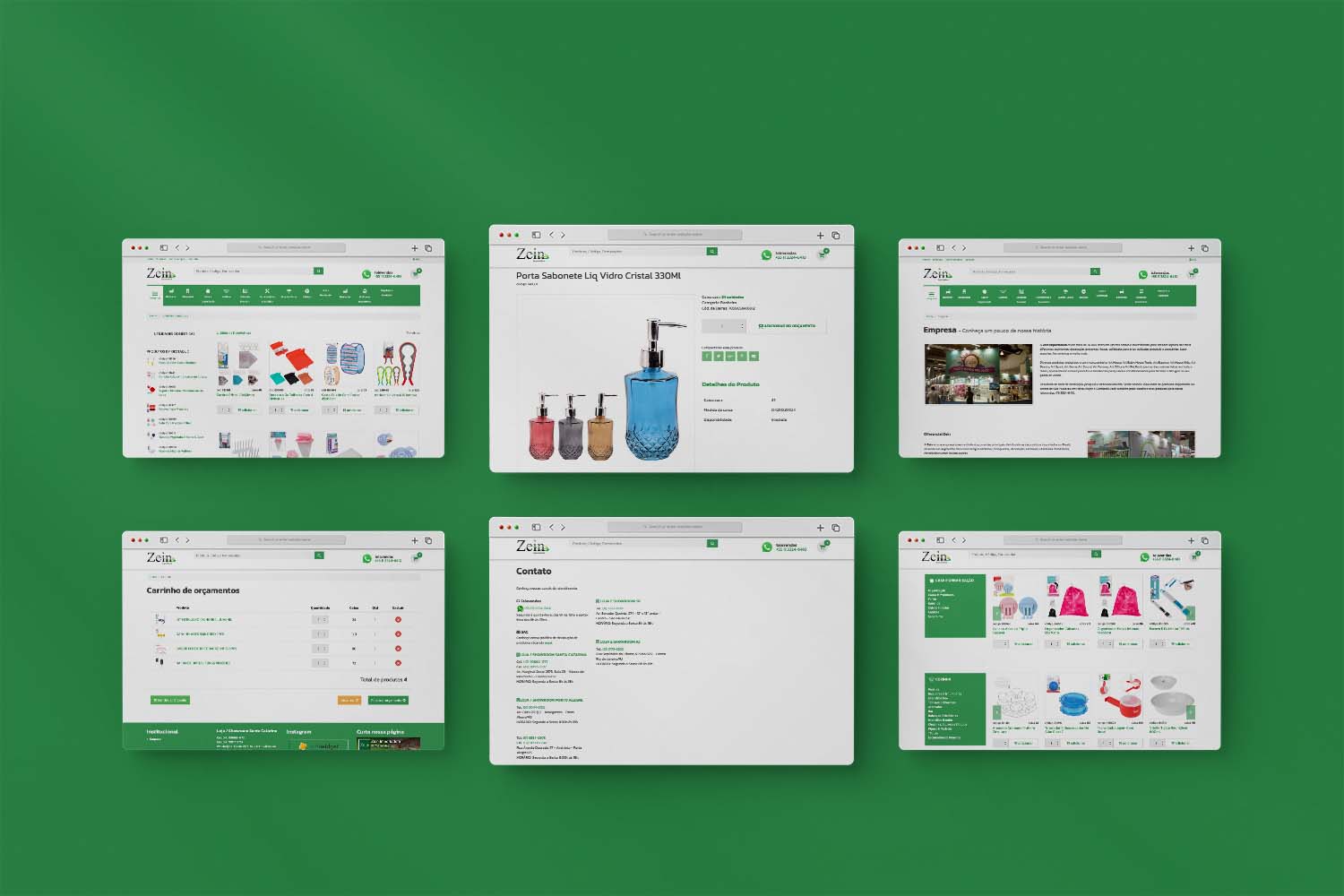 Site Institucional Zein Importadora