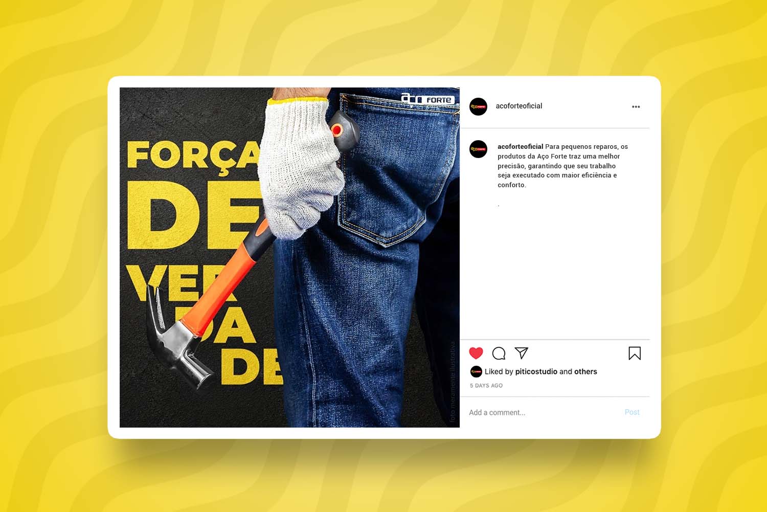 Social Mídia Aço Forte Ferramentas