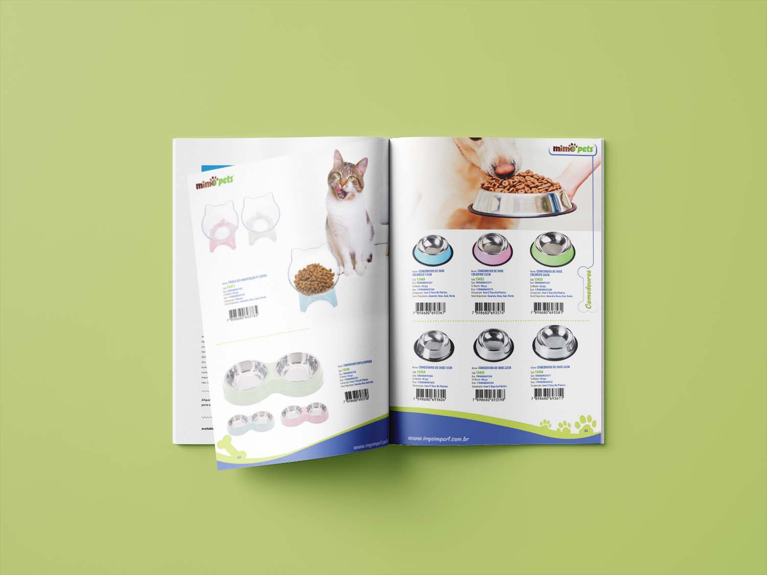 Criação de Catálogo de Vendas Mimo Pets