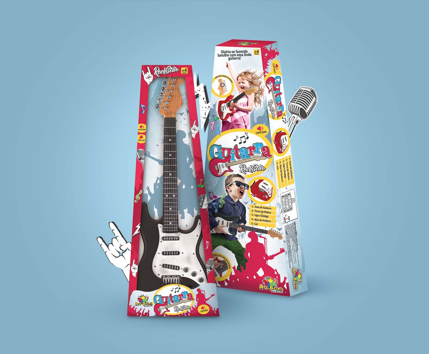 Embalagens Art Brink - Guitarra RockStar Zein Importadora