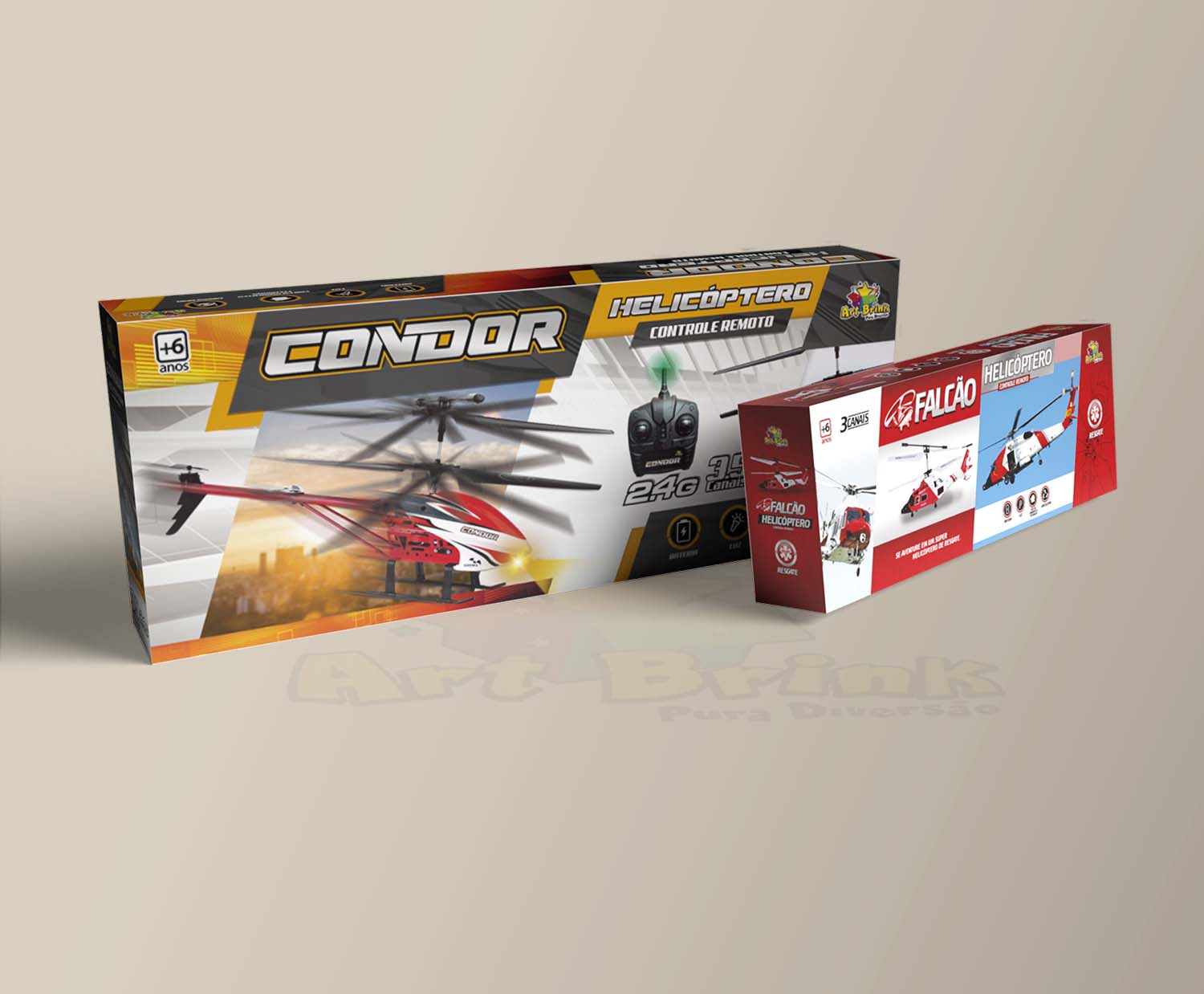 Embalagens Art Brink - Helicópteros  Zein Importadora