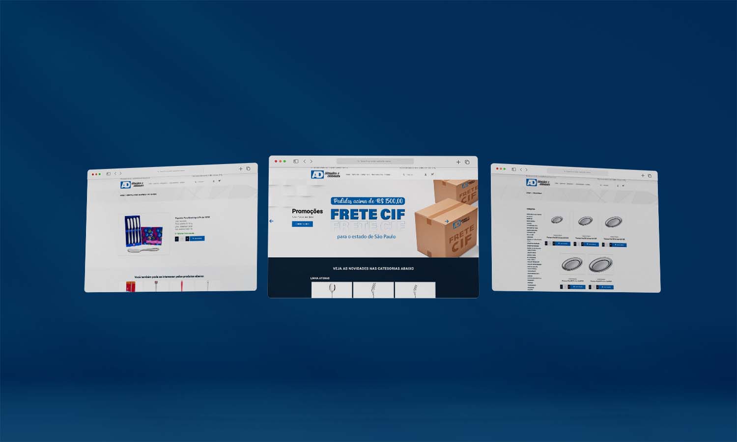 Site Institucional AD Importação