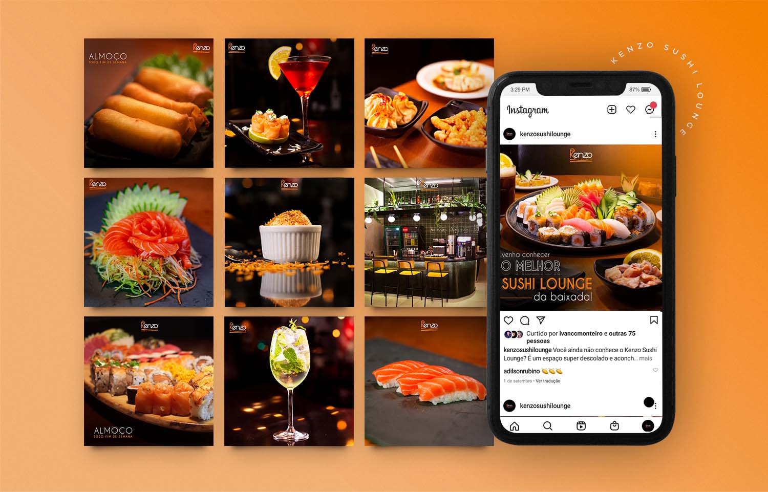 Social Mídia Kenzo Suhi Lounge