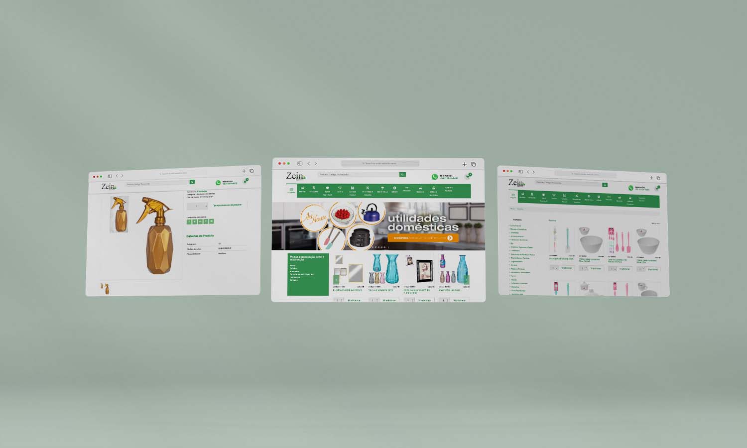 Site Institucional Zein Importadora