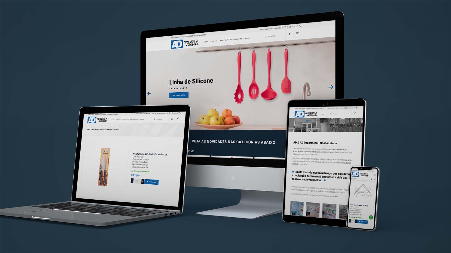 Site Institucional AD Importação