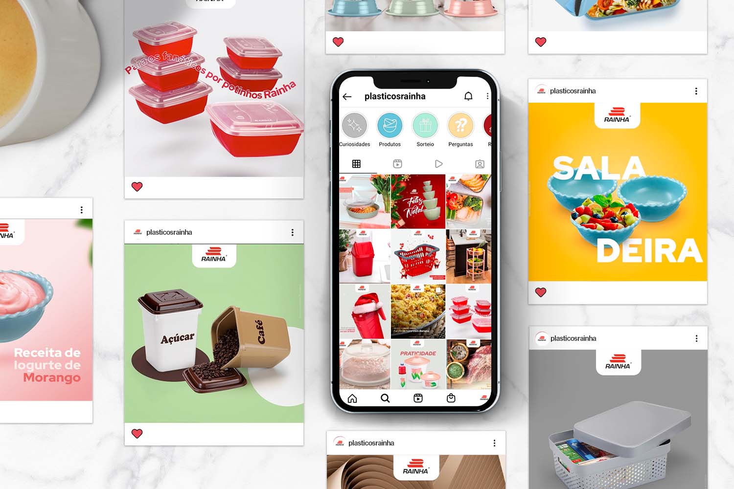 Social Mídia Plásticos Rainha