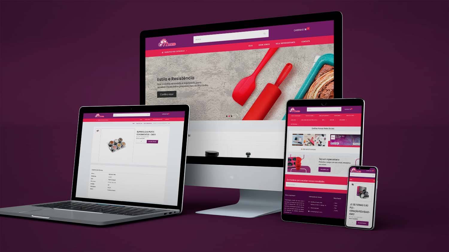 Site Institucional Em Casa Tem