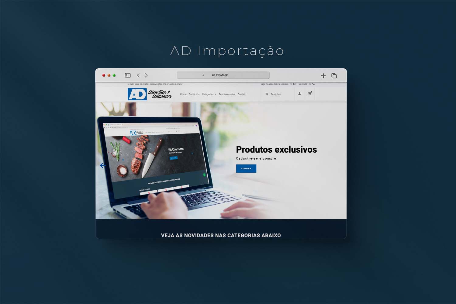 Site Institucional AD Importação