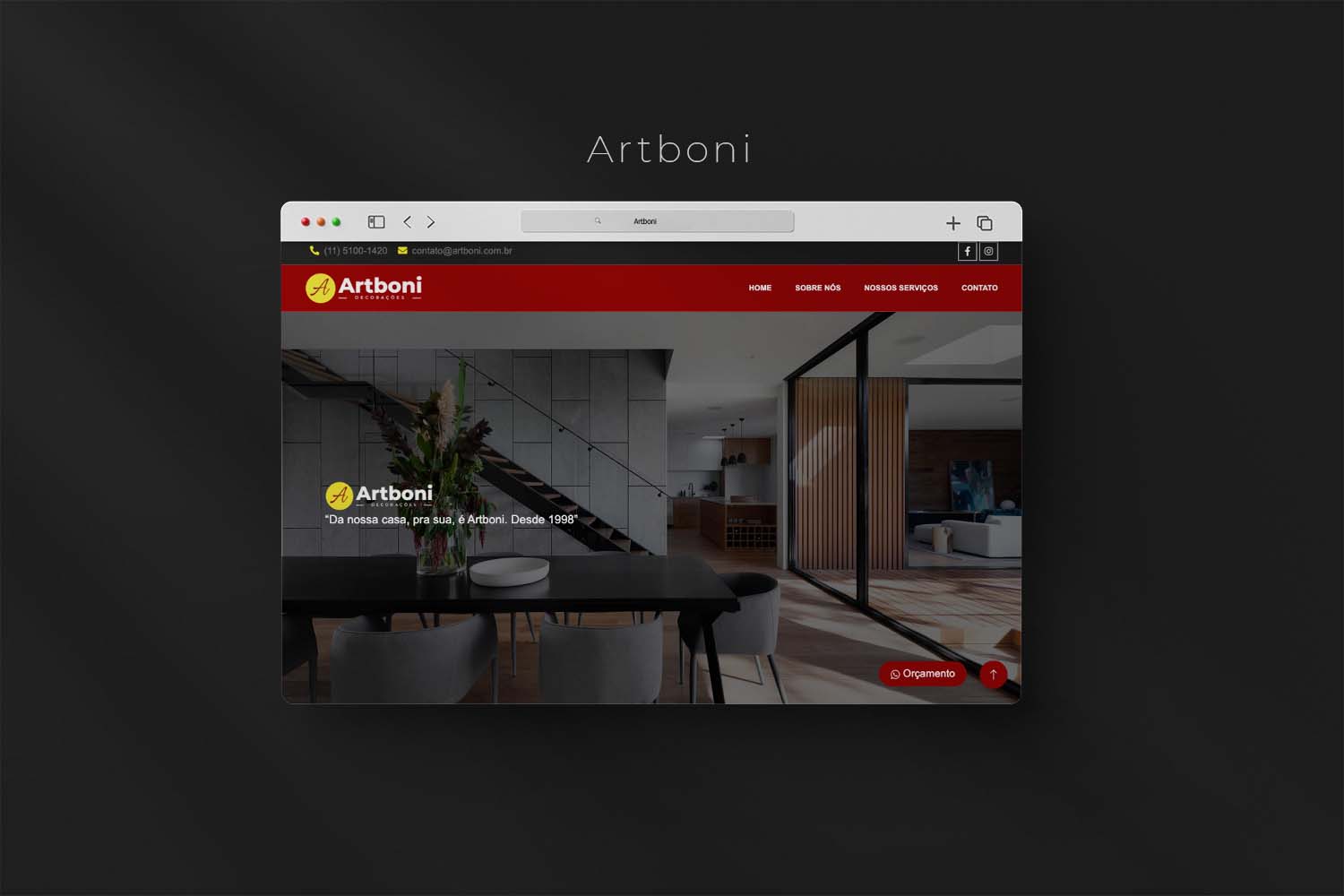 Site Institucional Artboni