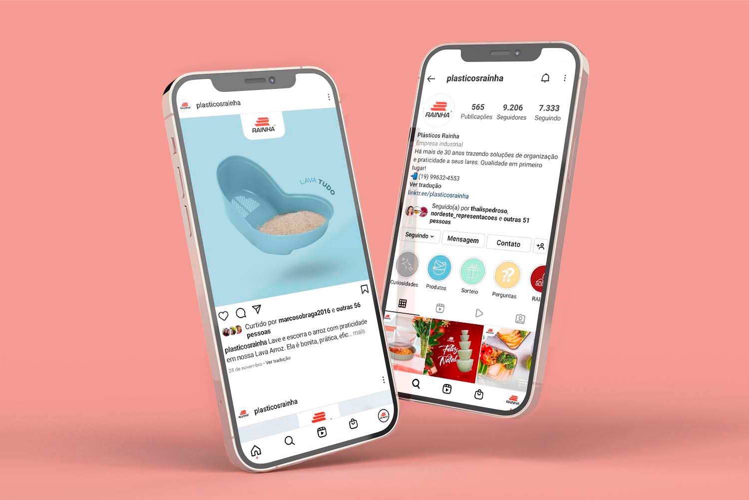 Social Mídia Plásticos Rainha