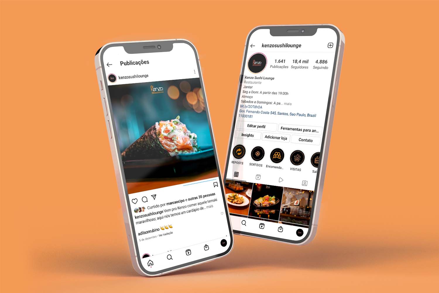 Social Mídia Kenzo Suhi Lounge