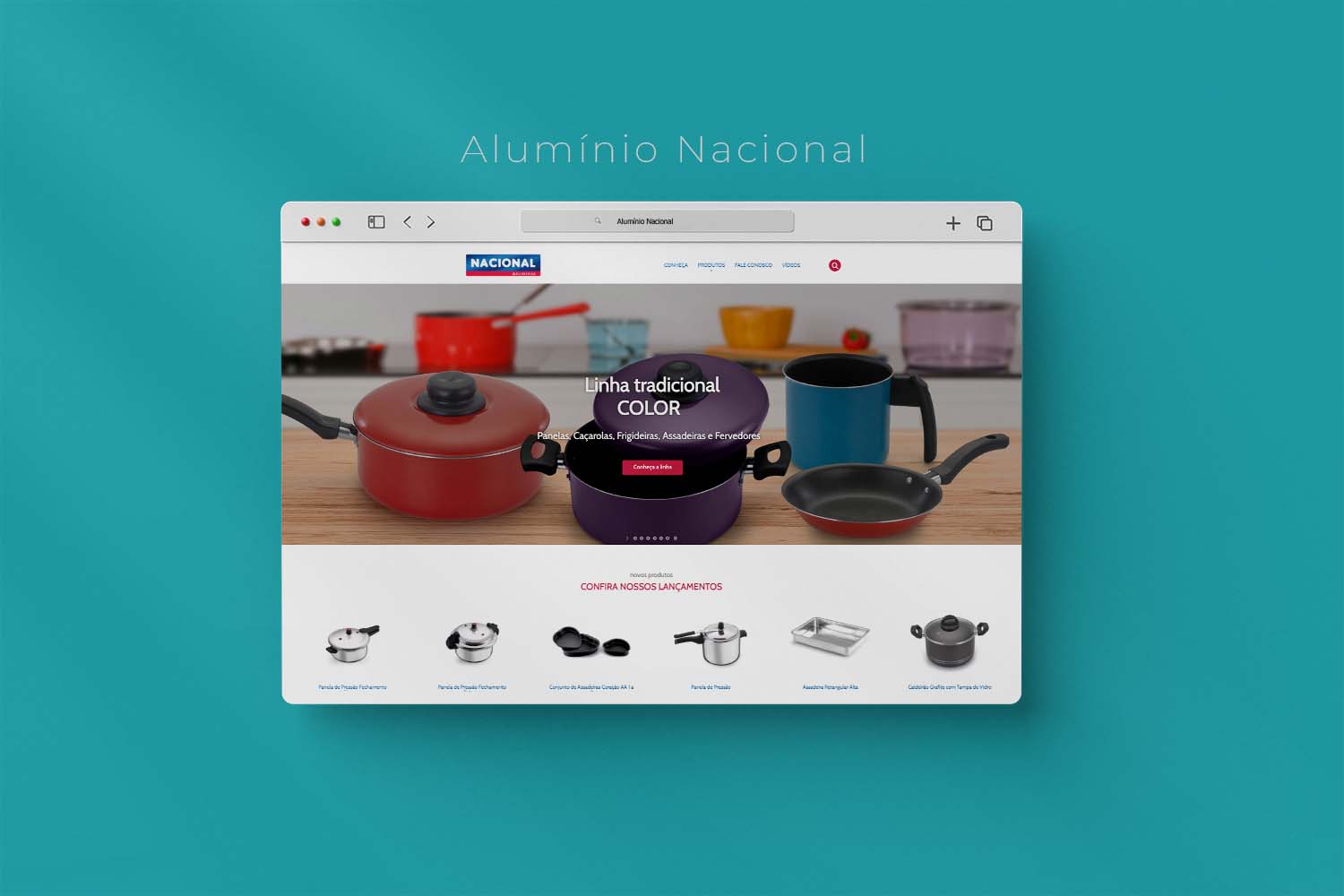 Site Institucional Alumínio Nacional