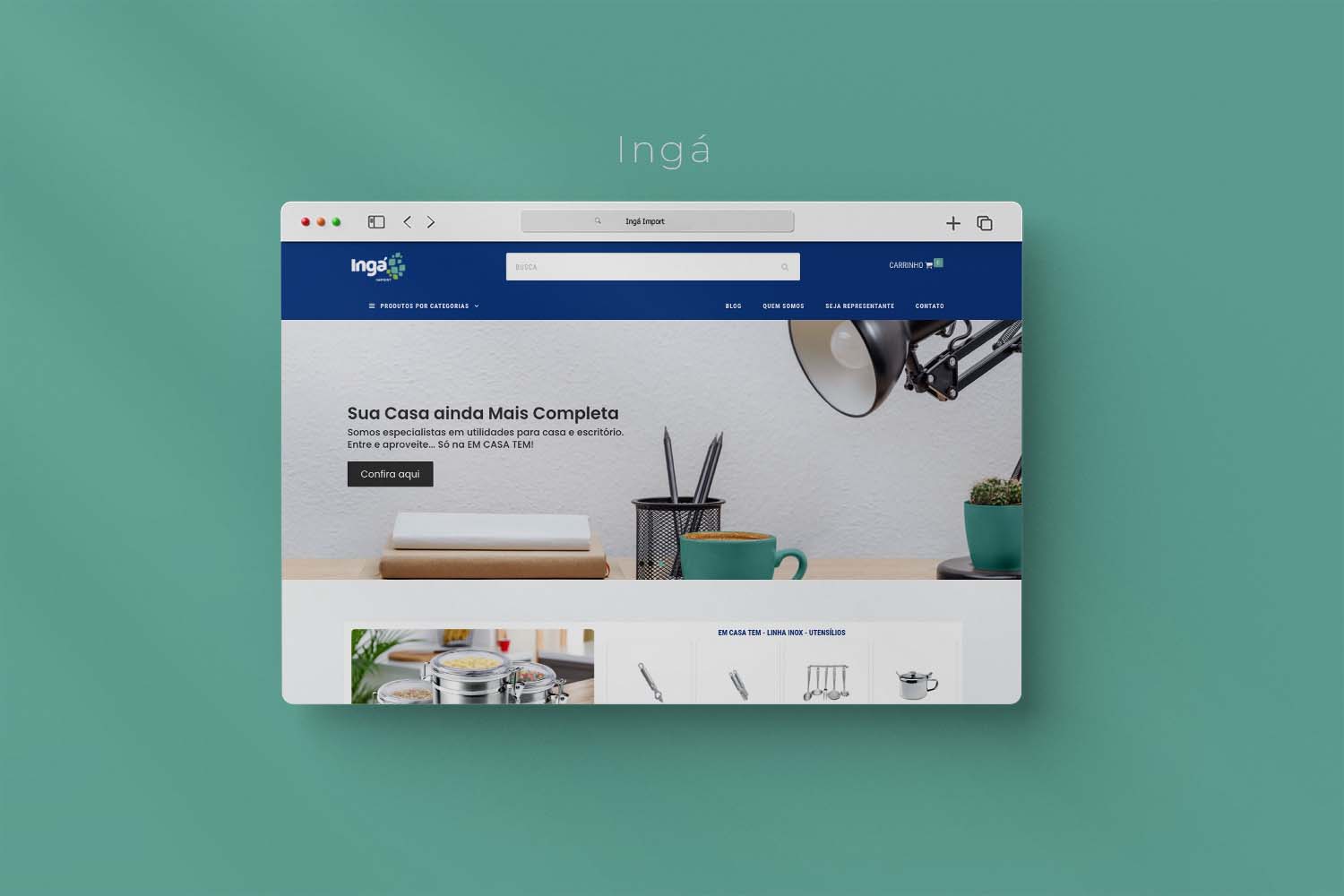 Site Institucional Ingá Import