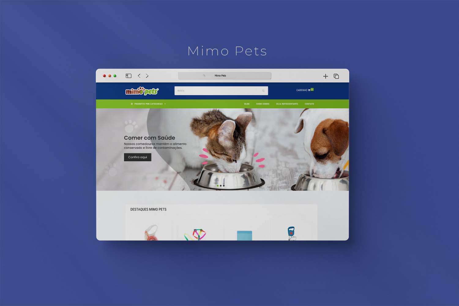 Site Institucional Mimo Pets