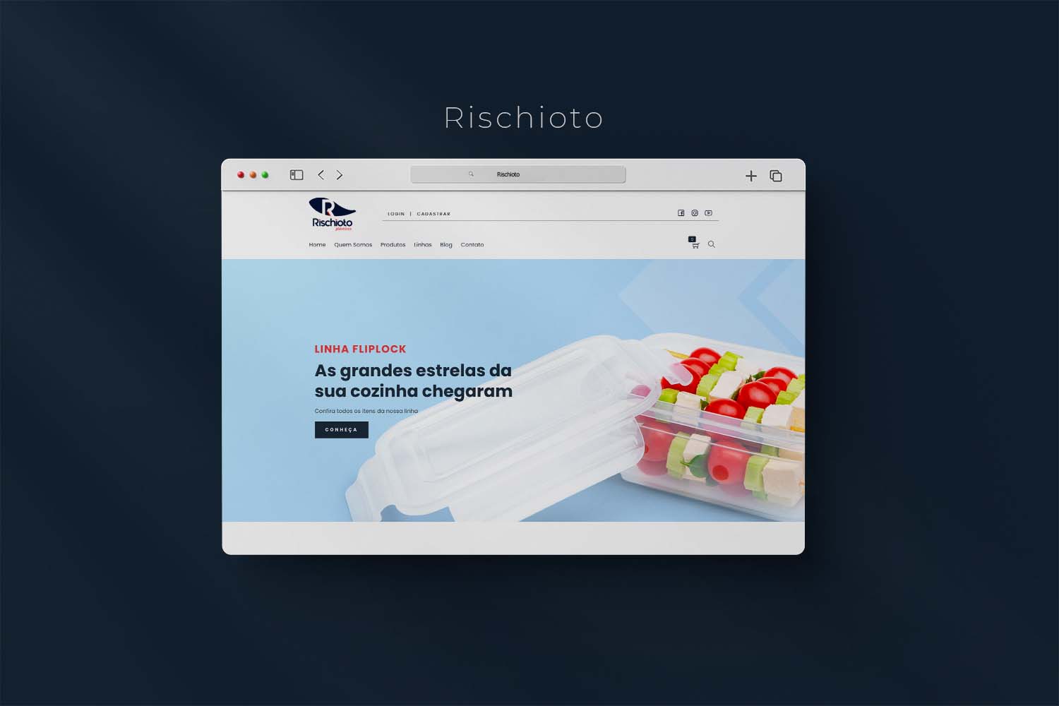 Site Institucional Rischioto Plásticos