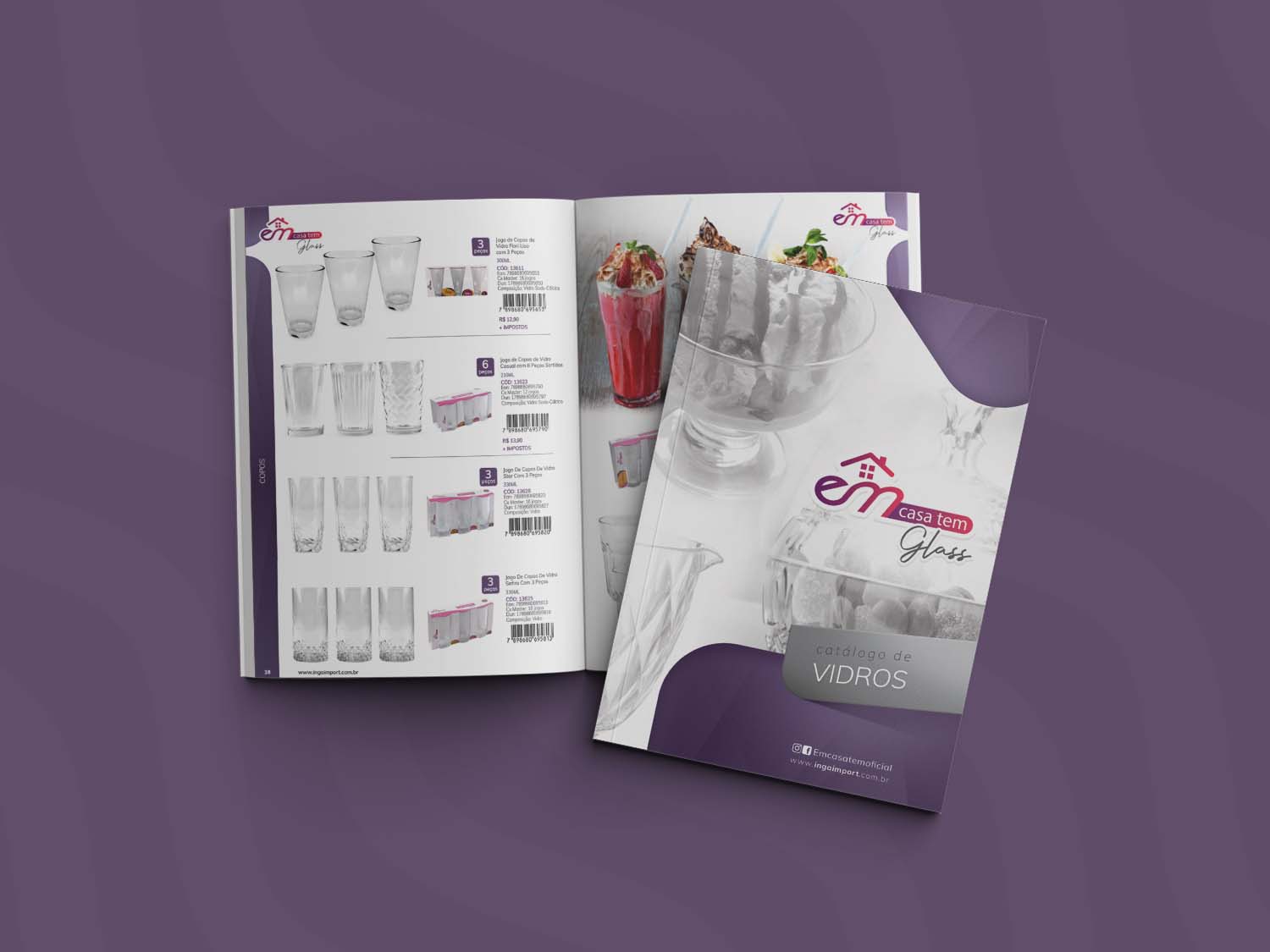 Criação de Catálogo de Vendas Em Casa Tem